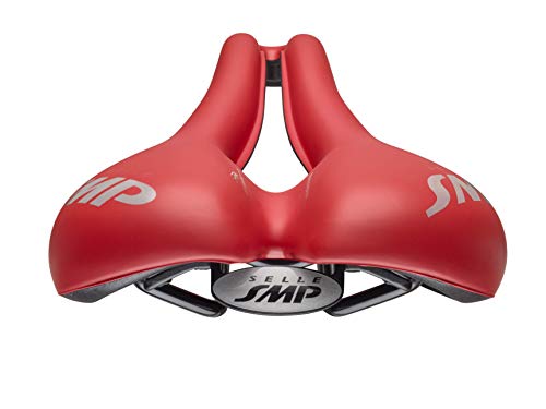 Selle SMP TRK Saddle Large - Matt Red, long 272 mm - wide 177 mm (ZSTT03LARGE-RED)