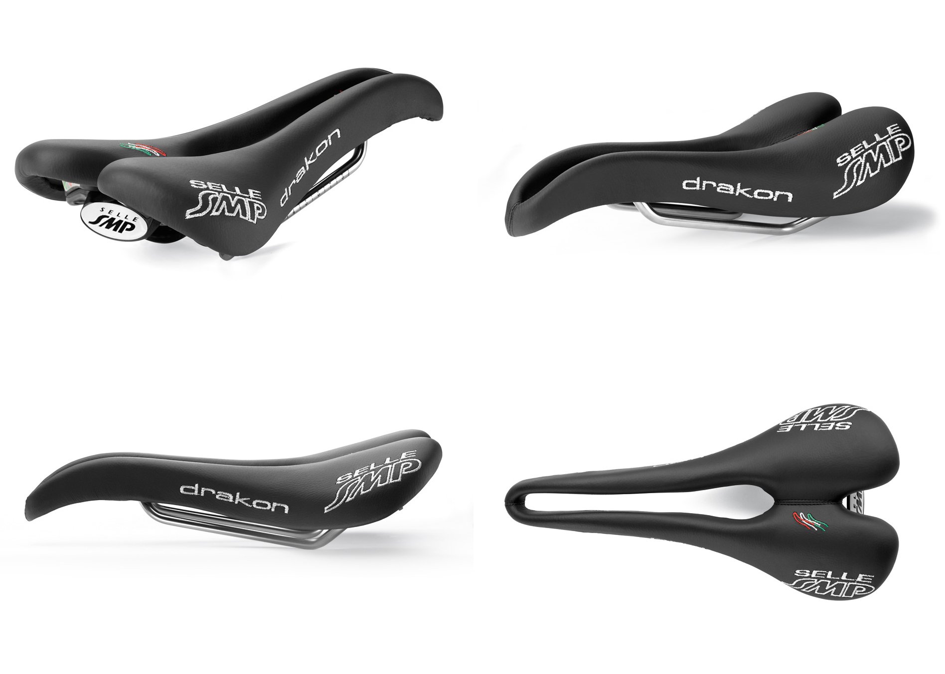 Smp Selle Unisex's Drakon Saddle, Black, Medium/Large