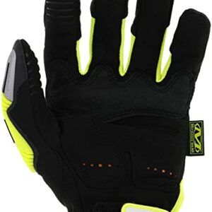 Mechanix Wear Size 8 M-Pact E5 Armortex And TrekDry And D3O Hi-Viz Cut Resistant Gloves, Fluorescent Yellow & Black, Small (SMP-C91-008)