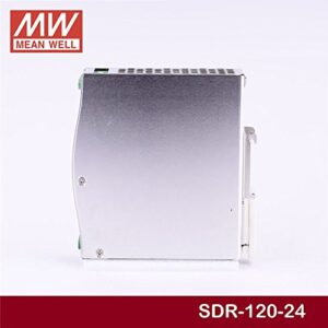 DIN Rail PS 120W 24V 5A SDR-120-24 Meanwell AC-DC SMPS SDR-120 Series MEAN WELL Switching Power Supply