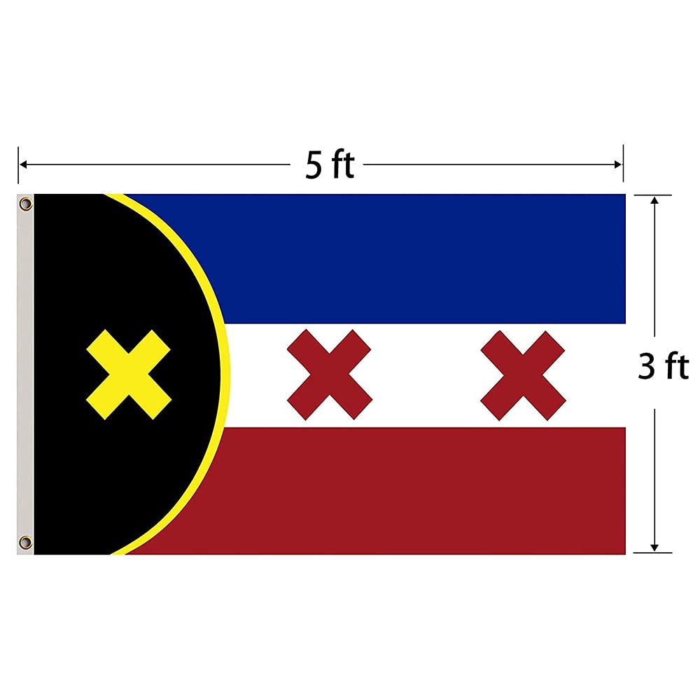 BENSALOR Lmanburg Flag 3x5Ft with 2 Brass Grommets Dream SMP L'manberg Flag Vivid Color for College Party Indoor and Outdoor Decorations Poster