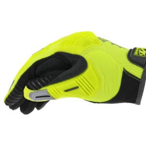 Mechanix Wear: Hi-Viz M-Pact Work Gloves (Small, Fluorescent Yellow)