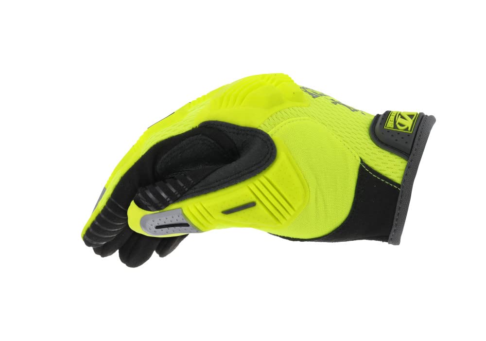 Mechanix Wear: Hi-Viz M-Pact Work Gloves (Small, Fluorescent Yellow)