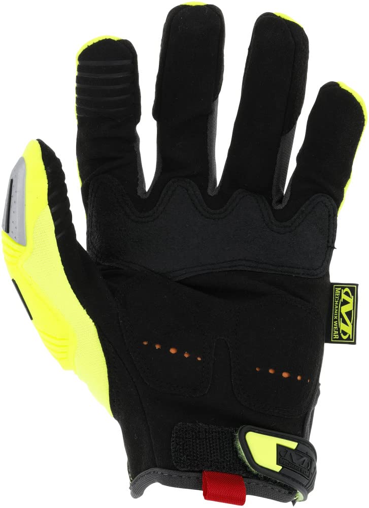 Mechanix Wear: Hi-Viz M-Pact Work Gloves (Small, Fluorescent Yellow)