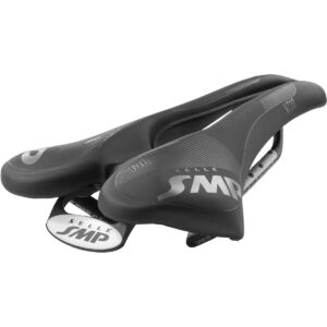 Selle Smp Vt20-Gel with Carbon Rail Saddle Matte Black, 142Mm