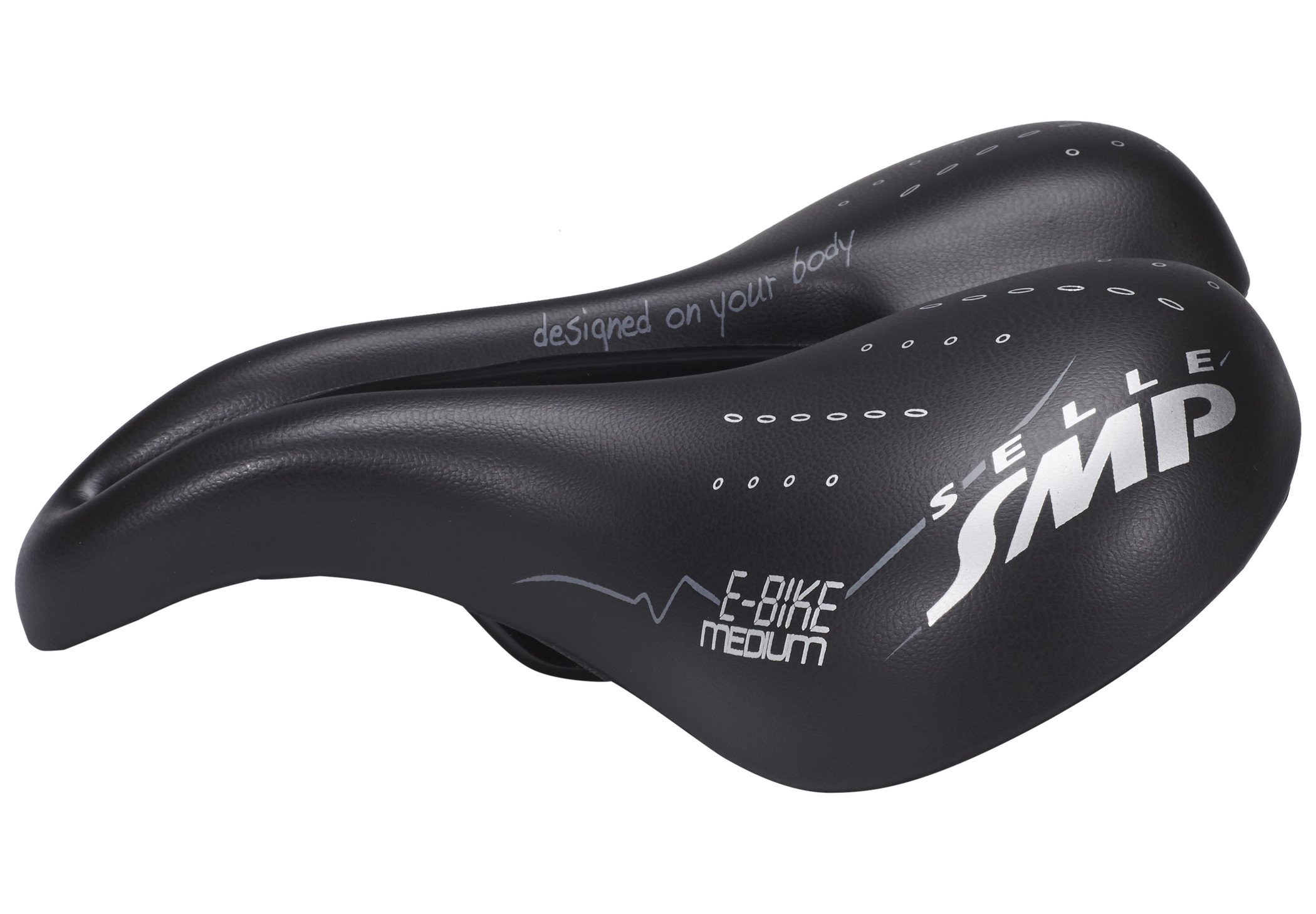 SMP Unisex's E-Bike Saddle, Black, Medium