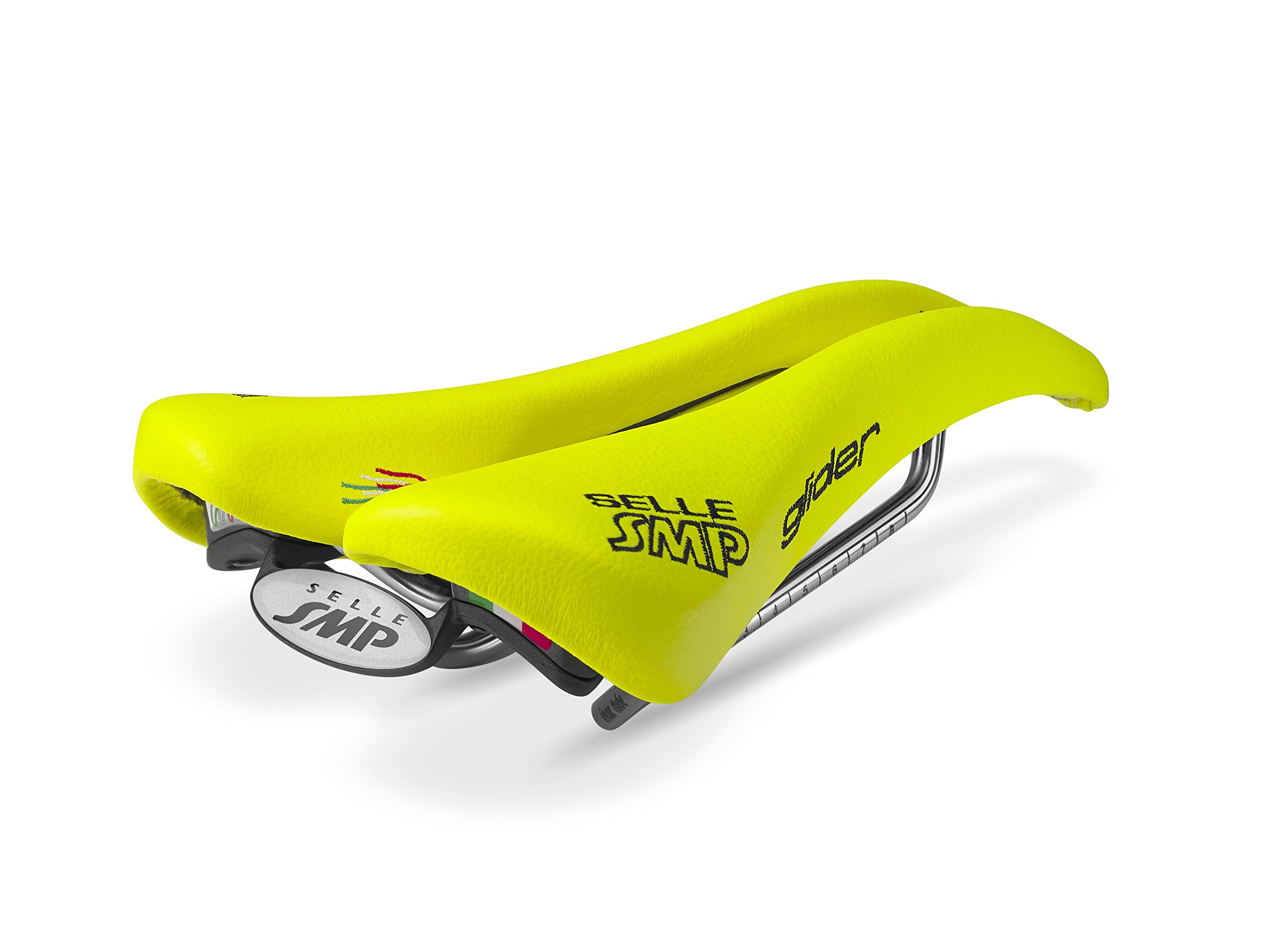 Selle SMP Glider Bicycle Saddle Fluorescent Yellow Road Mountain Bike Seat Steel