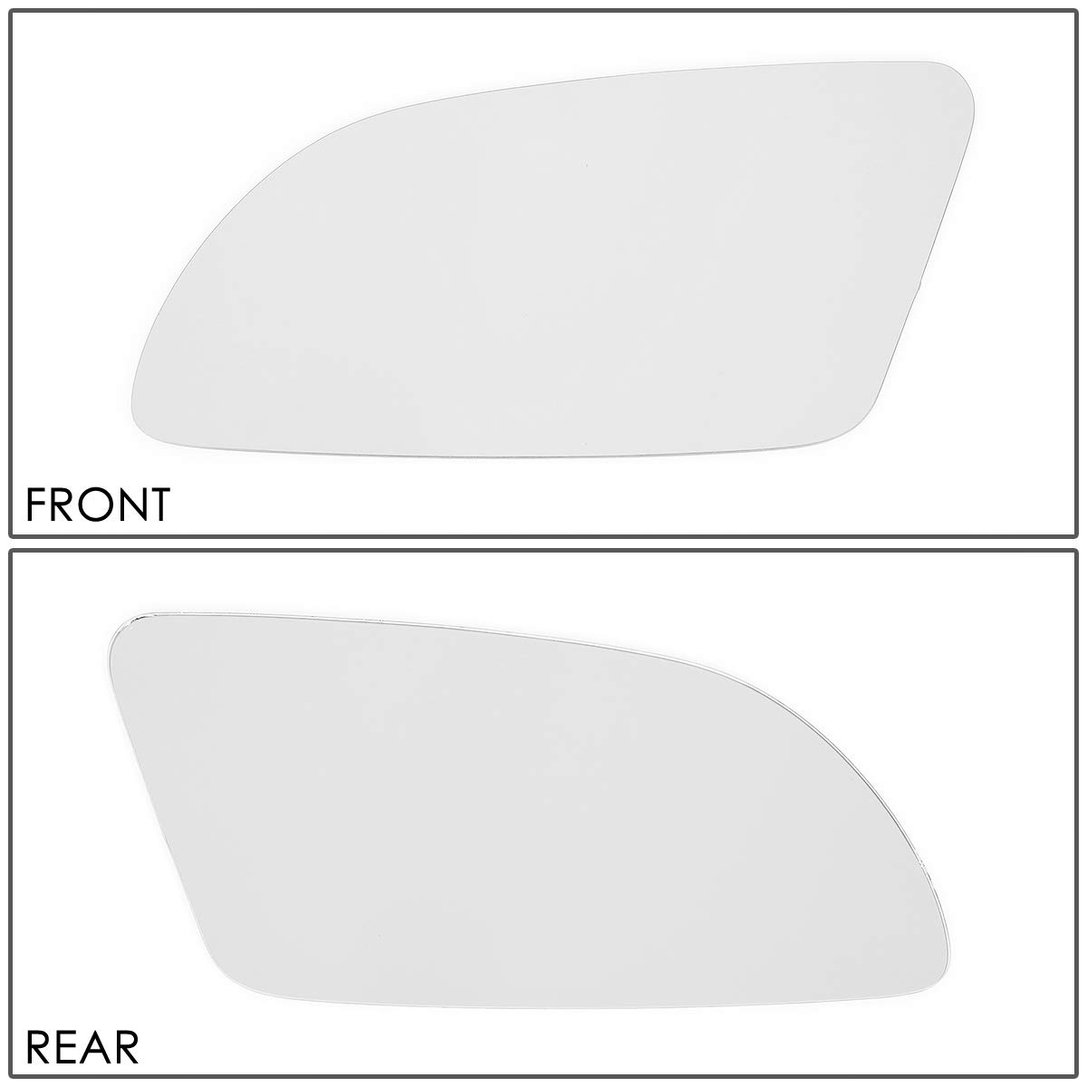 DNA MOTORING SMP-024-L Factory OE Style Left/Driver Side Door Rear View Mirror Glass Lens [Compatible with 82-92 Camaro / 84-96 Corvette / 86-87 El Camino / 84-88 Fiero / 82-92 Firebird]