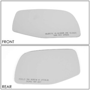 DNA MOTORING SMP-032-R Factory OE Style Right/Passenger Side Door Rear View Mirror Glass Lens [Compatible with 90-97 Ford Aerostar / 92-96 Bronco / 92-97 F SD / 92-96 F150 F250 F350]