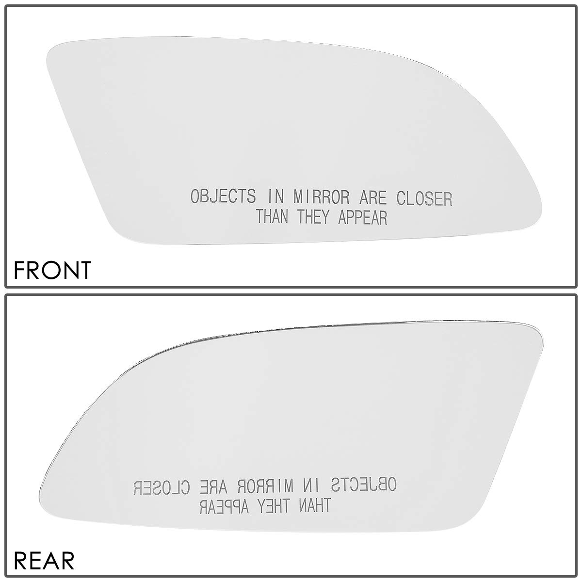 DNA MOTORING SMP-024-R Factory OE Style Right/Passenger Side Door Rear View Mirror Glass Lens [Compatible with 82-92 Camaro / 84-96 Corvette / 86-87 El Camino / 84-88 Fiero / 82-92 Firebird]