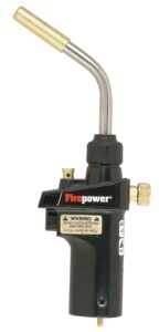 firepower 0387-0465 airfuel smp-41 auto igniting hand torch for brazing, heating, soldering, propane, map/pro, trigger lock-on button, uses 14.1oz or 16oz disposable tan