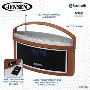 JENSEN SMPS-725 Bluetooth Wireless Stereo Speaker with FM Radio