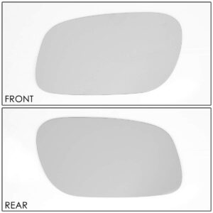 DNA MOTORING SMP-074-L Factory OE Style Left/Driver Side Door Rear View Mirror Glass Lens [Compatible with 98-11 Town Car Fits Models without Heated Mirrors]