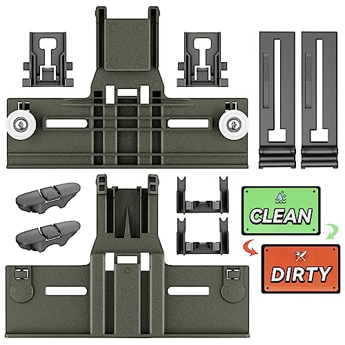 Upgraded W10350375 Dishwasher Top Rack Adjuster parts For Whirlpool WDT730PAHZ0 WDT750SAHZ0 Upper Rack Parts,WDTA50SAHZ0 WDT970SAHZ0 Dishwasher Top Rack Parts W10712395,For Kenmore Dishwasher Parts