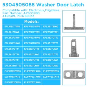 5304505088 Washer Door Latch for Electrolux Frigidaire Washer Parts & Accessories, 5304505088 Washer Door Strike Replacement 4452319,PS11766033,AP6031188 (2 Pack)