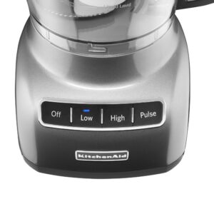 KitchenAid RKFP0922CU Food Processor with ExactSlice System 9-Cup, Contour Silver, (Renewed)