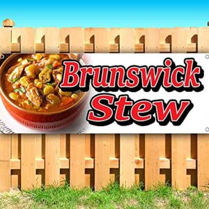 Brunswick Stew Banner 13 oz | Non-Fabric | Heavy-Duty Vinyl Single-Sided With Metal Grommets