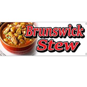 Brunswick Stew Banner 13 oz | Non-Fabric | Heavy-Duty Vinyl Single-Sided With Metal Grommets