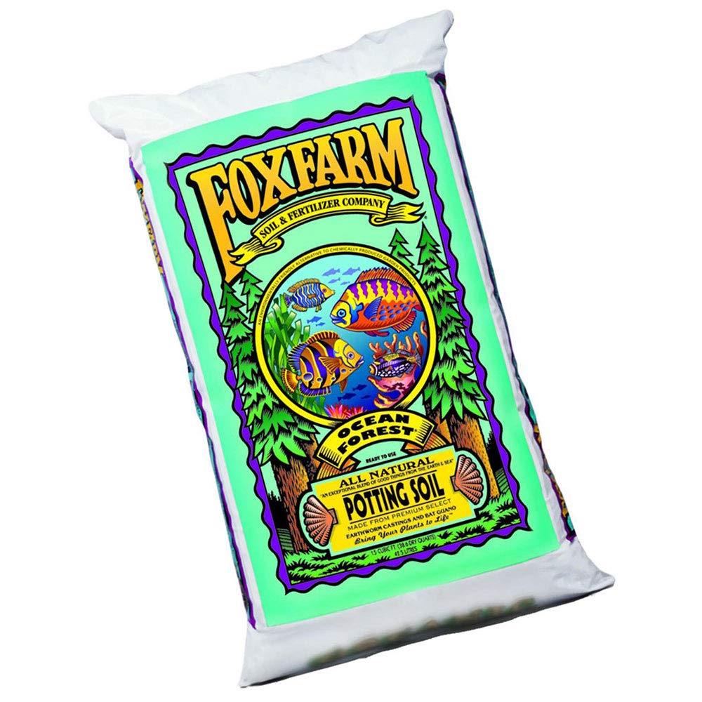 Fox Farm FoxFarm FX14000 Ocean Forest Organic Plant Garden Potting Soil Mix 1.5 cu ft, 40 Pounds (8 Pack)