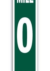 MILE 0 KEY WEST Street Sign marker zero southernmost keys Florida | Indoor/Outdoor | 24" Wide Plastic Sign