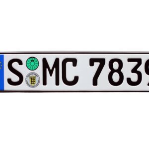 Stuttgart German Euro Plate with Seals - Random Characters