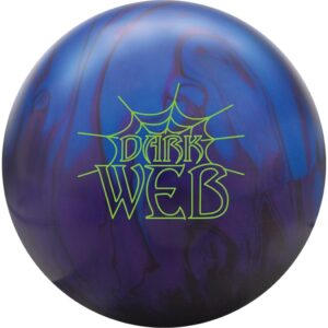 bowlerstore products hammer dark web hybrid pre-drilled bowling ball - blue/purple/black 15lbs