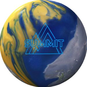 bowlerstore products storm summit pre-drilled bowling ball - blue/gold/silver 15lbs