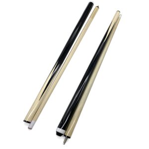 cenmo 2 piece short wooden stick pool billiard bridge stick billiard house cue sticks (48" 2 piece)