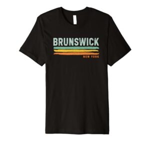 vintage stripes brunswick ny premium t-shirt