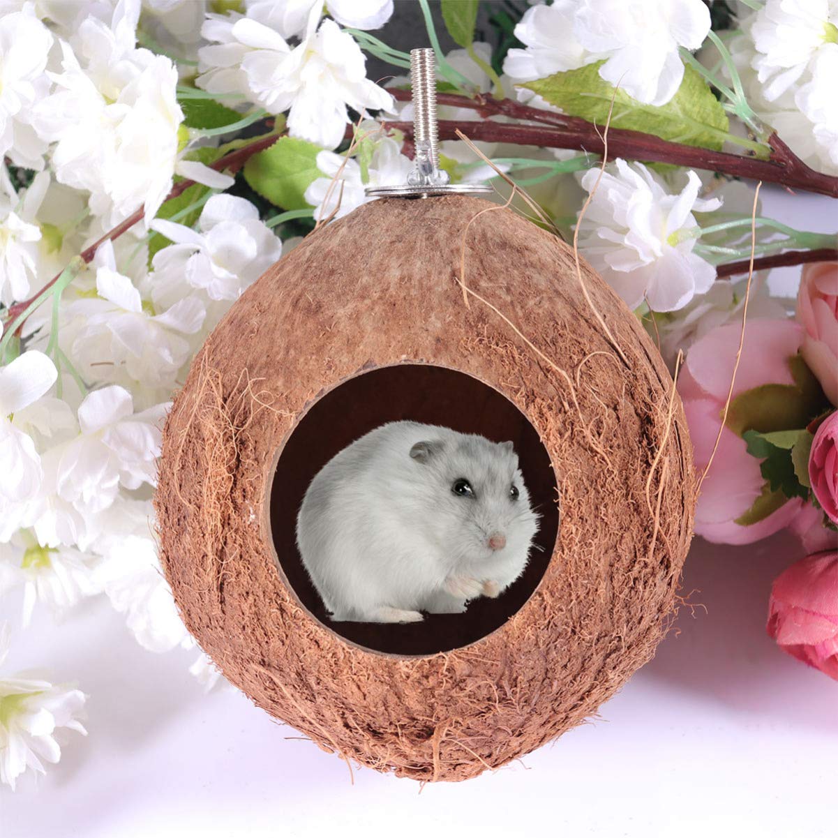 POPETPOP Pet Sleeping Nest Animal Squirrel Nest Hanging Hamster Nest Pet Bamboo Animal Nest