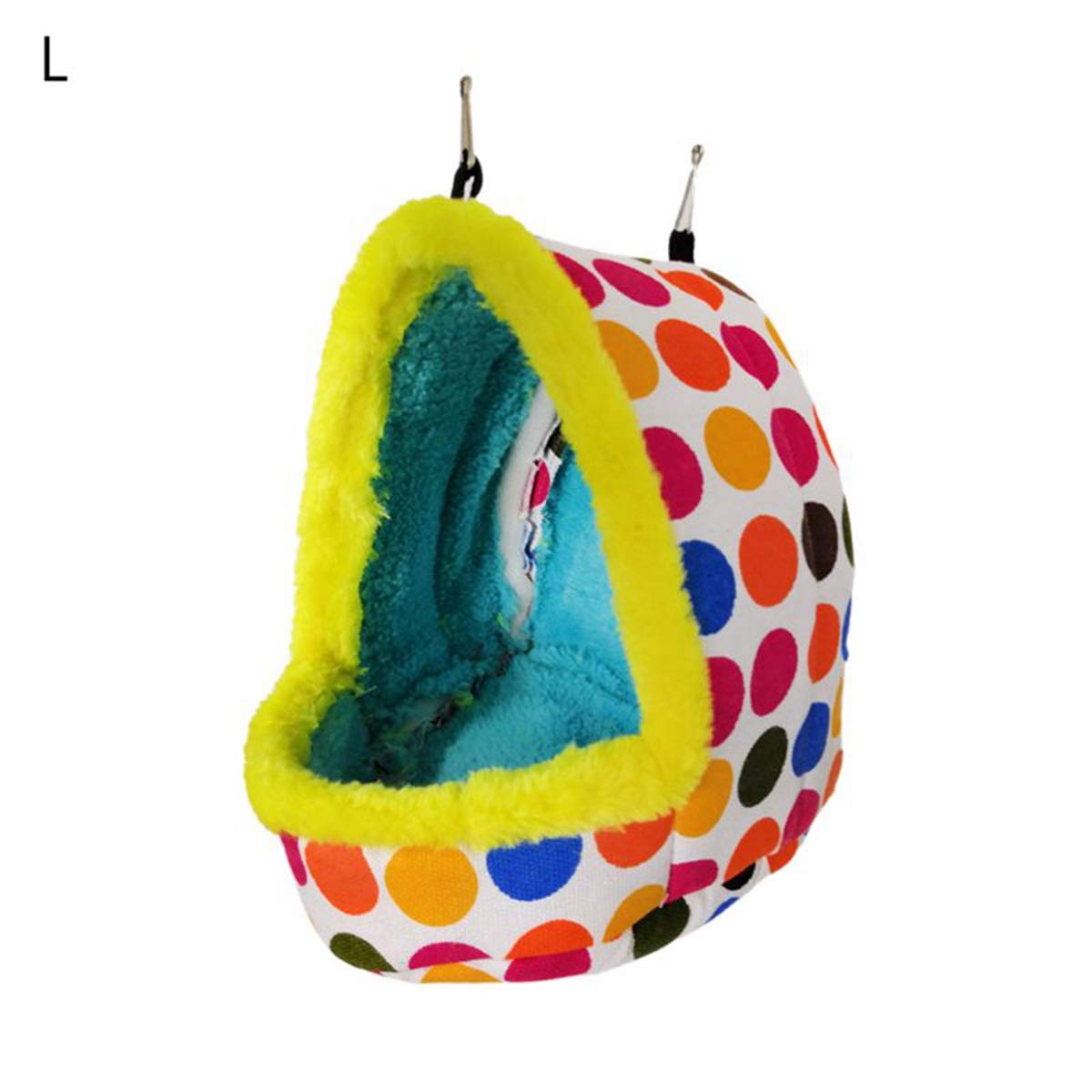 YITAQI Parrot Nest Pet Bird Nest,Warm Winter Hanging Sleeping Bag Cave Hut Parrot Toy Bird Bed Tent Hammock(L)