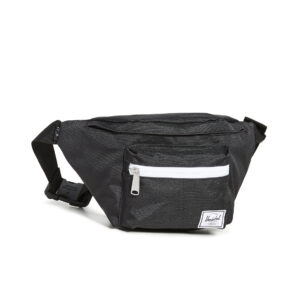 Herschel Seventeen Waist Pack, Black/White Zipper, 3.5L