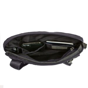 Travelon Anti-Theft Active Small Crossbody Messenger Bag, Black