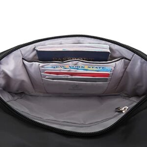 Travelon Anti-Theft Classic Essential Messenger Bag, Black, One Size, 9.75 x 10 x 2.5