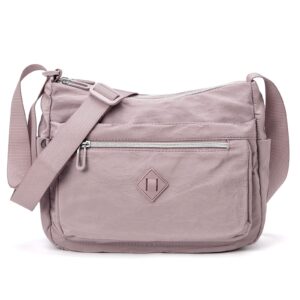 etidy crossbody bag for women waterproof lightweight casual shoulder handbag purse (l size purple)