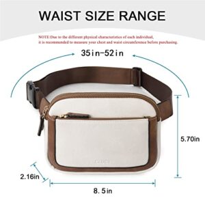 CLUCI Belt Bag for Women, Mini Everywhere Crossbody Waist Bag Adjustable Strap, Vegan Leather Women's Fanny Pack