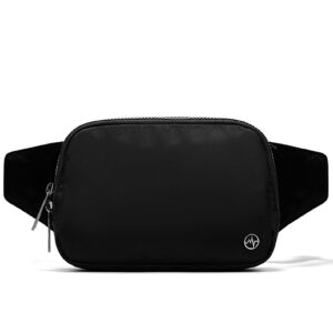 pander belt bag large 2l, waterproof everywhere fanny pack purse for women and men with adjustable strap (black onyx).