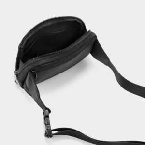 Pander Belt Bag Large 2L, Waterproof Everywhere Fanny Pack Purse for Women and Men with Adjustable Strap (Black Onyx).