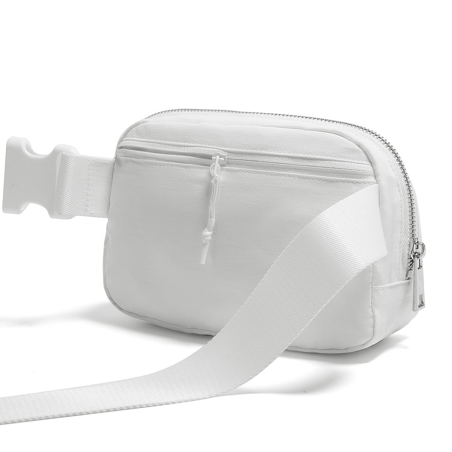 Belt Bag for Women Fanny Pack Crossbody Bags for Women Fashion Waist Packs with Adjustable Strap Gifts for Teenage Girls Women Men (White)