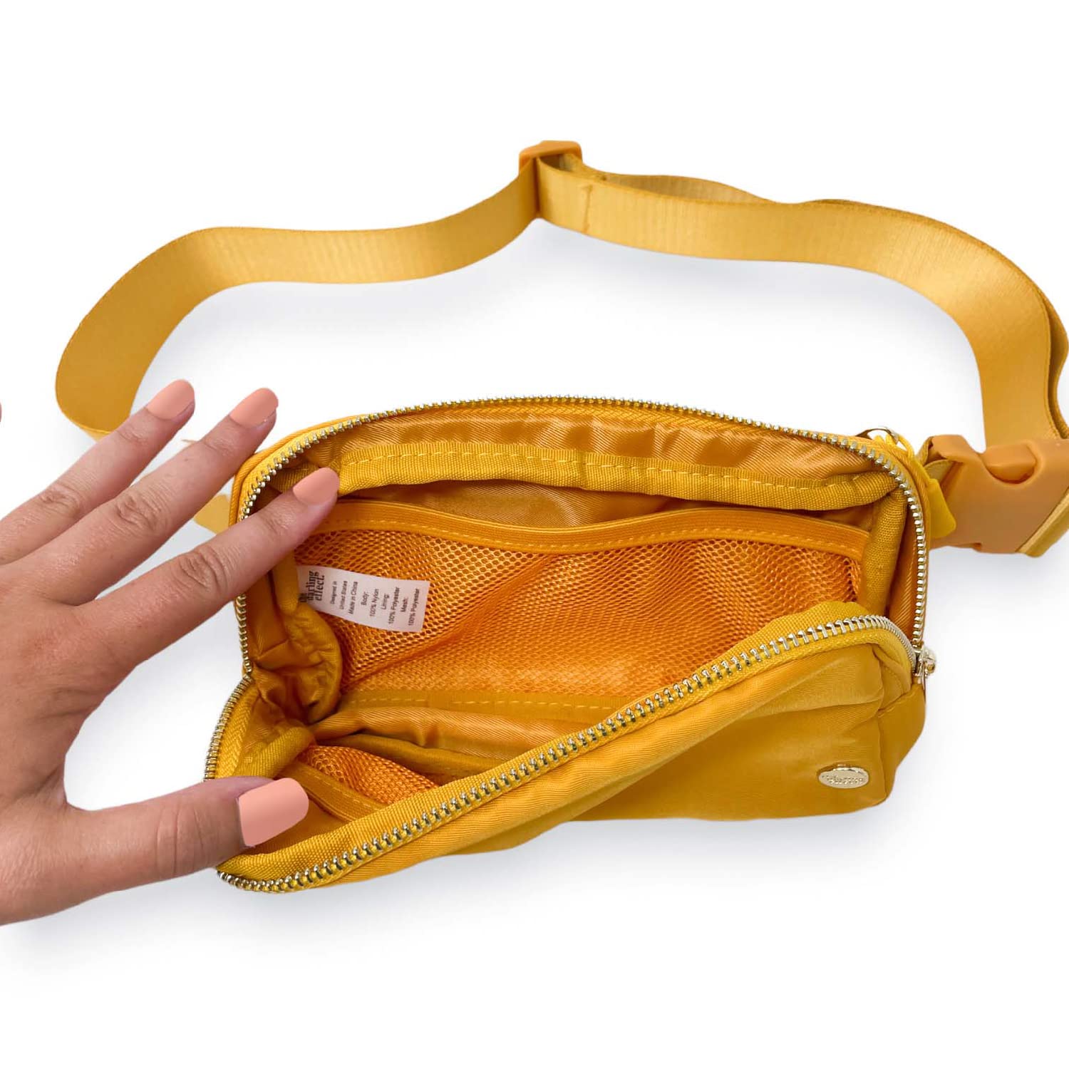 The Darling Effect Belt Bag & Wallet- Crossbody Fanny Pack - Fashion Waist Packs - Belt Bag For Men - Bum Bag - Chest Bag for Women - Belt Bag for Women Crossbody (Golden Glow)