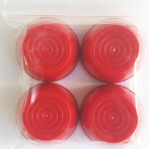 Quadrapoint Hub Cap Compatible with Popular Red Wagon Brand for Steel & Wood Wagons ONLY 1/2" Red (NOT for PLASTIC, FOLDING OR LITTLE WAGON MODEL W5, please read entire product description)