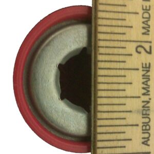 Quadrapoint Hub Cap Compatible with Popular Red Wagon Brand for Steel & Wood Wagons ONLY 1/2" Red (NOT for PLASTIC, FOLDING OR LITTLE WAGON MODEL W5, please read entire product description)