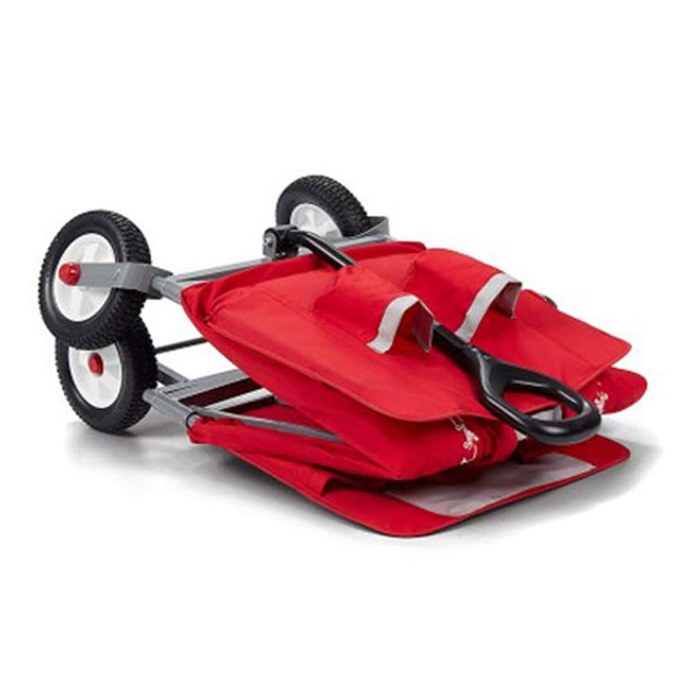 Radio Flyer All-Terrain 3-in-1 EZ Folding Wagon for kids and cargo, Red