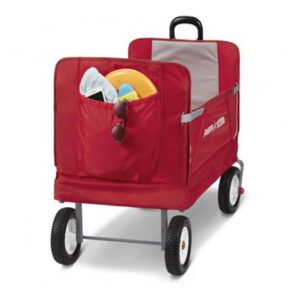 Radio Flyer All-Terrain 3-in-1 EZ Folding Wagon for kids and cargo, Red