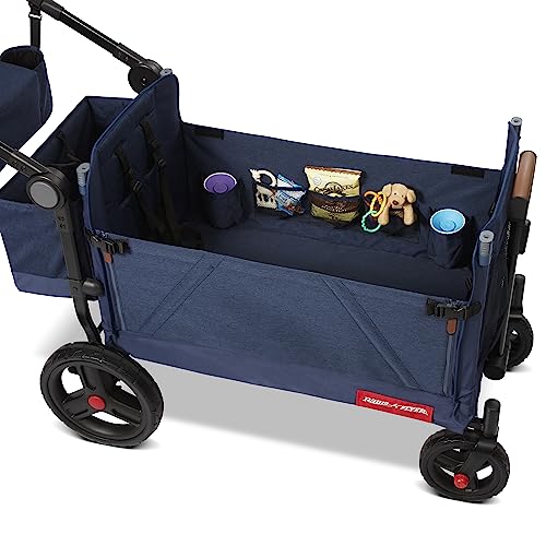 Radio Flyer Atlas Stroll N Wagon, Folding Wagon for 1+ Years - Blue