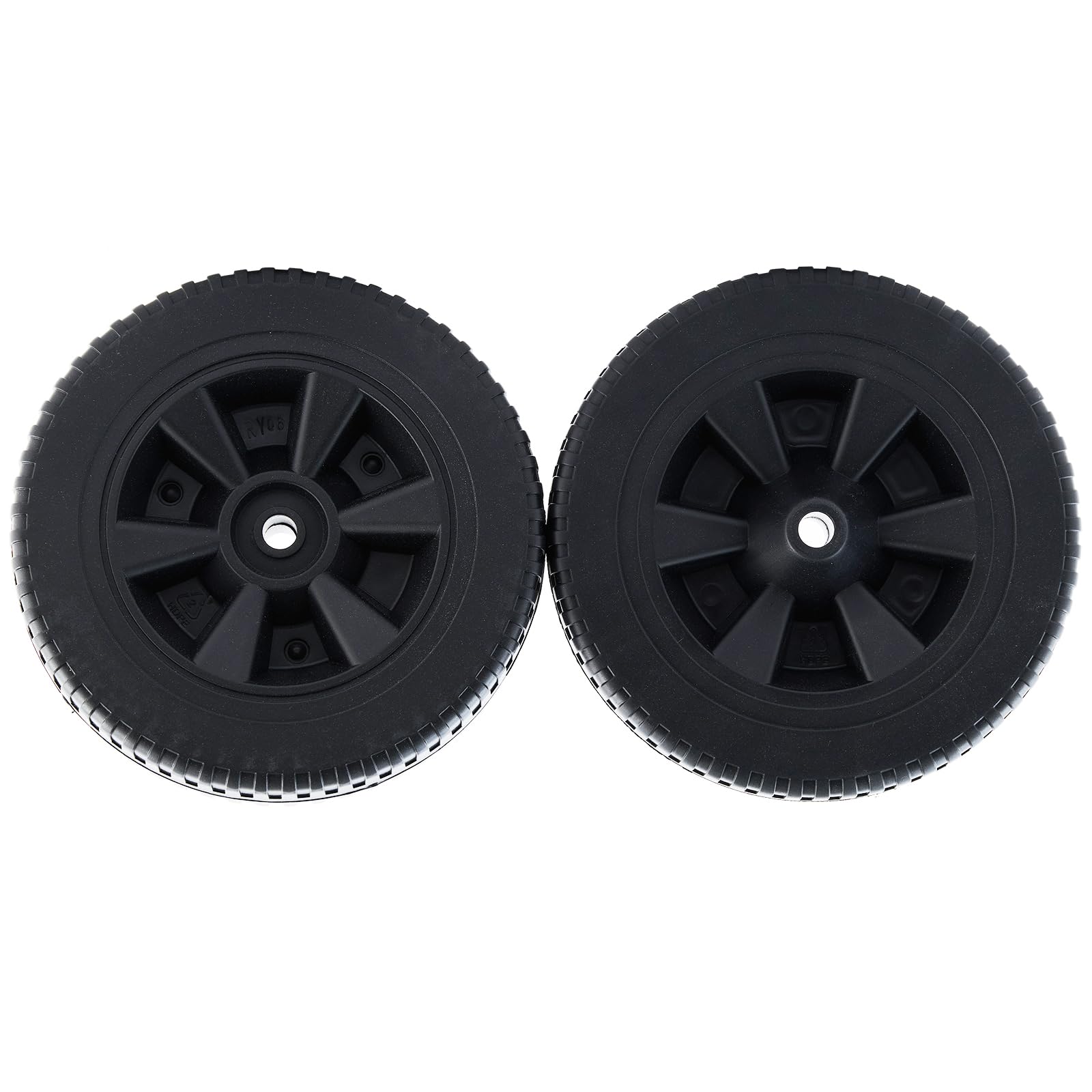 7 Inch 70-05-104 DGF493BNP DGH474CRP Wheels Replacement Parts for Dyna Glo Grill Wheels DGF510SBP DGH450CRP DGH450CRP-D DGH450CRP-D DGB494SPB Plastic Black Gas Grill Wheels Replacement 2 pcs