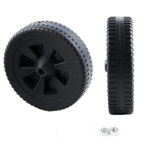 7 Inch 70-05-104 DGF493BNP DGH474CRP Wheels Replacement Parts for Dyna Glo Grill Wheels DGF510SBP DGH450CRP DGH450CRP-D DGH450CRP-D DGB494SPB Plastic Black Gas Grill Wheels Replacement 2 pcs