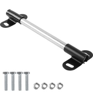 (1 Set) Heavy-Duty Wheelbarrow Axle Bracket Set - 10” x 0.63” Wheelbarrow Axle Shaft and 2.1” x 3.3” Brackets - Compatible with 5/8” Wheelbarrow Axles - Includes Bolts and Nuts