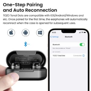 TOZO T12 (Compact Ergonomic Edition) Wireless Earbuds Bluetooth 5.3 Headphones, Call ENC Noise Cancelling Mic, 55Hrs Playtime App Customize EQ IPX8 Waterproof LED Digital Display Premium Sound Headset