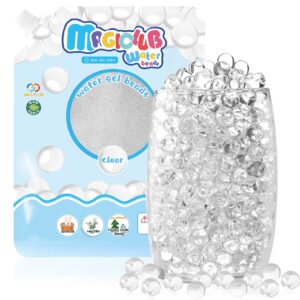 magiclub 100,000 clear water gel beads for vases,transparent gel water pearls bead,vase fillers for floating pearls, floating candle making,wedding centerpiece,floral arrangement,floral decorations